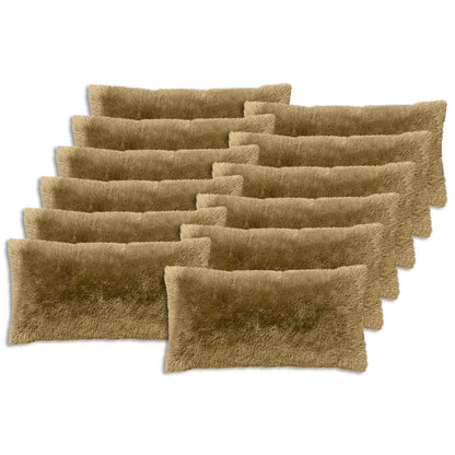 vidaXL Cushion Cover 12 pcs HEERLEN Light Green 40 x 80 cm PV Fleece 2