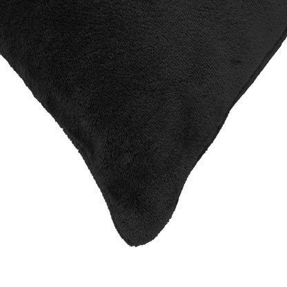 vidaXL Cushion Cover 12 pcs HEERLEN Black 40 x 80 cm Flannel 5
