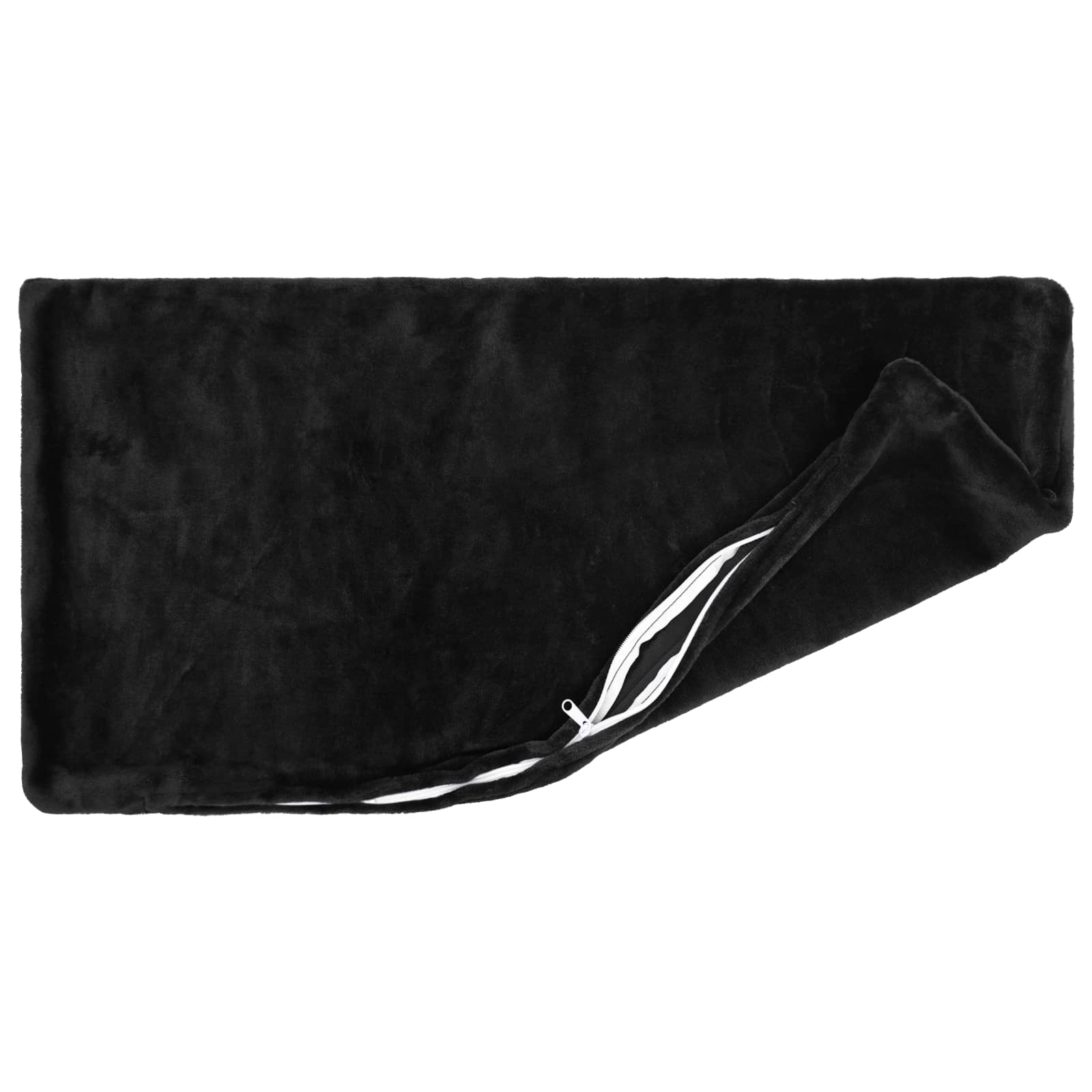 vidaXL Cushion Cover 12 pcs HEERLEN Black 40 x 80 cm Flannel 3