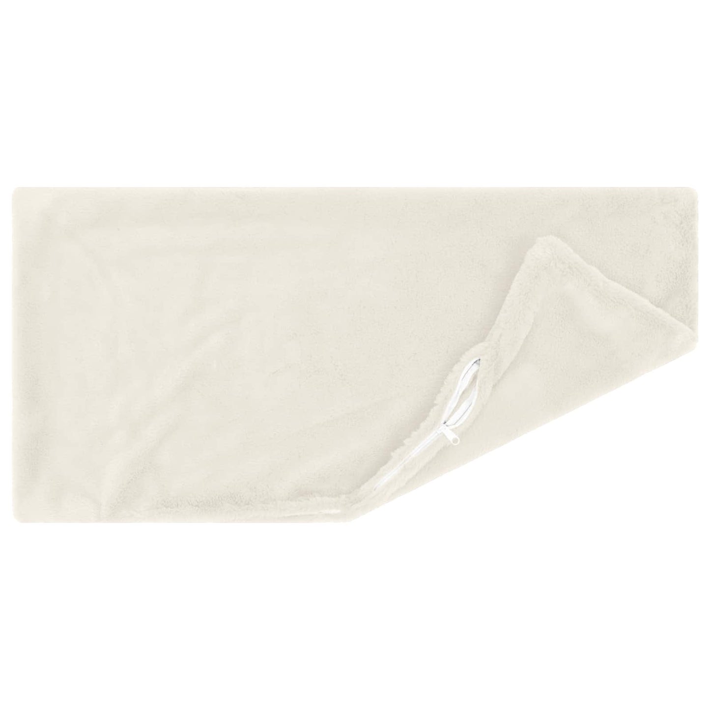 vidaXL Cushion Cover 12 pcs HEERLEN White 40 x 80 cm Faux Rabbit Fur 4