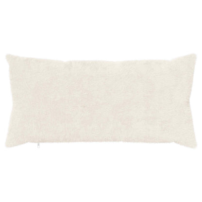 vidaXL Cushion Cover 12 pcs HEERLEN White 40 x 80 cm Faux Rabbit Fur 3