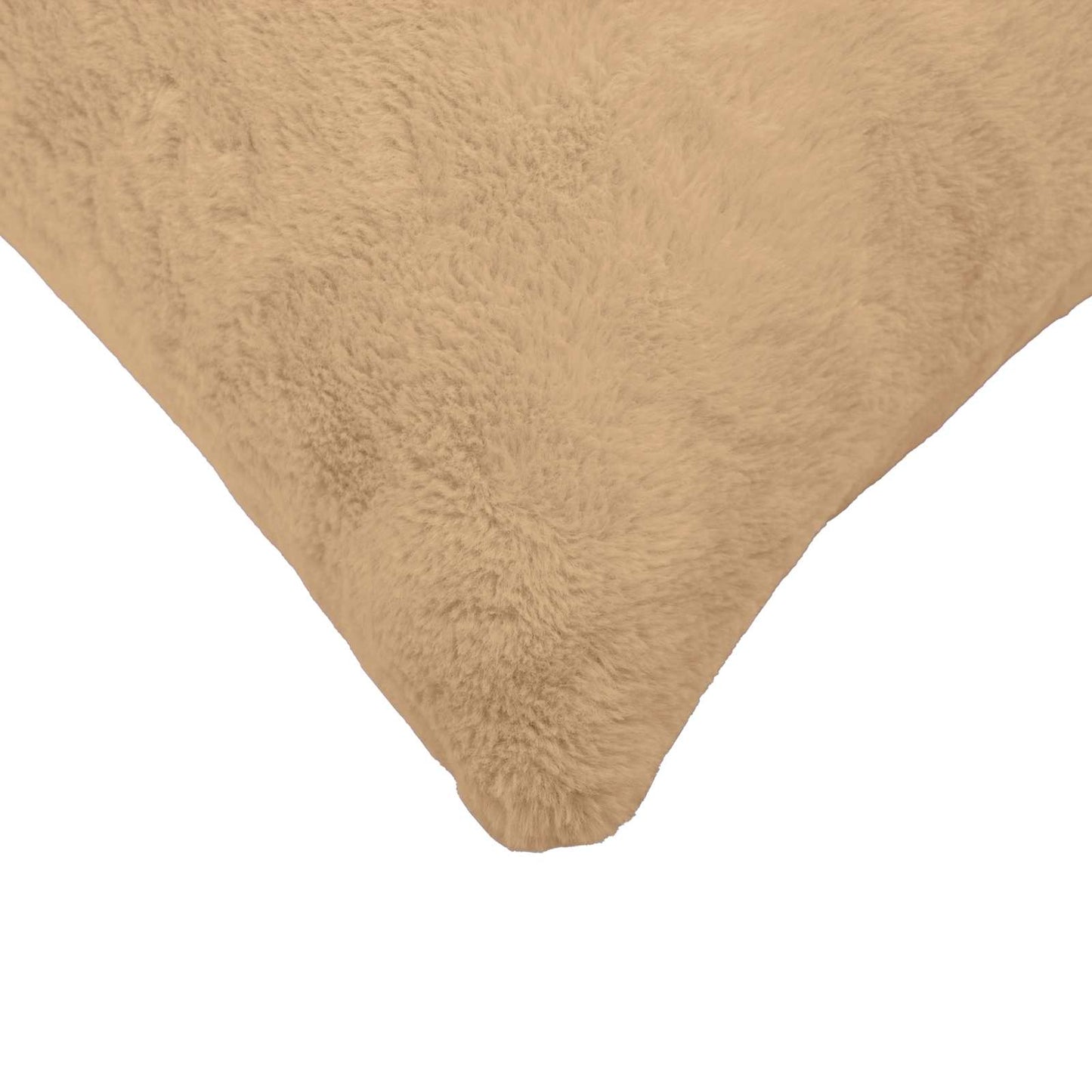 vidaXL Cushion Cover 12 pcs HEERLEN Cream 40 x 80 cm Faux Rabbit Fur 5