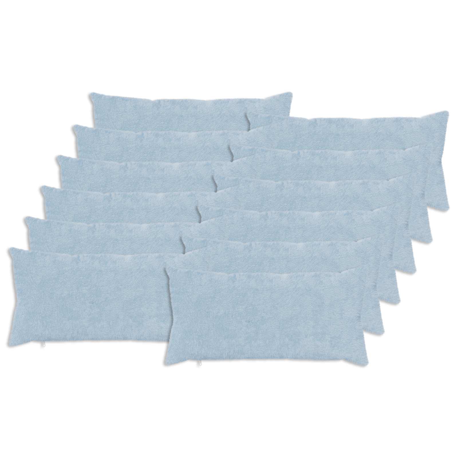 vidaXL Cushion Cover 12 pcs HEERLEN Light Blue 40 x 80 cm 2