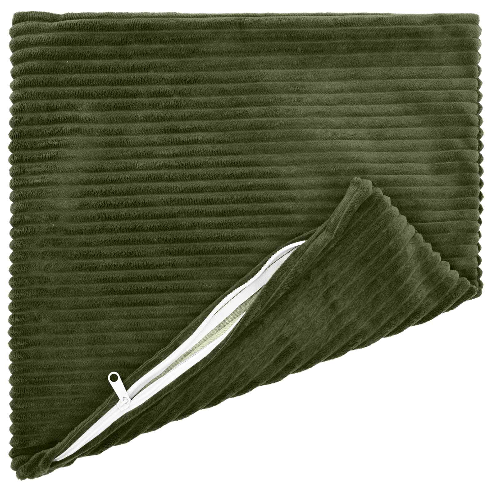 vidaXL Cushion Cover 12 pcs HEERLEN Green 45 x 45 cm Corduroy 3