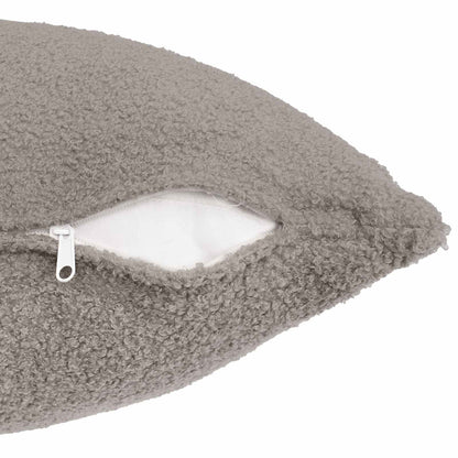 vidaXL Cushion Cover 12 pcs HEERLEN Light Grey 45 x 45 cm Bouclé 5