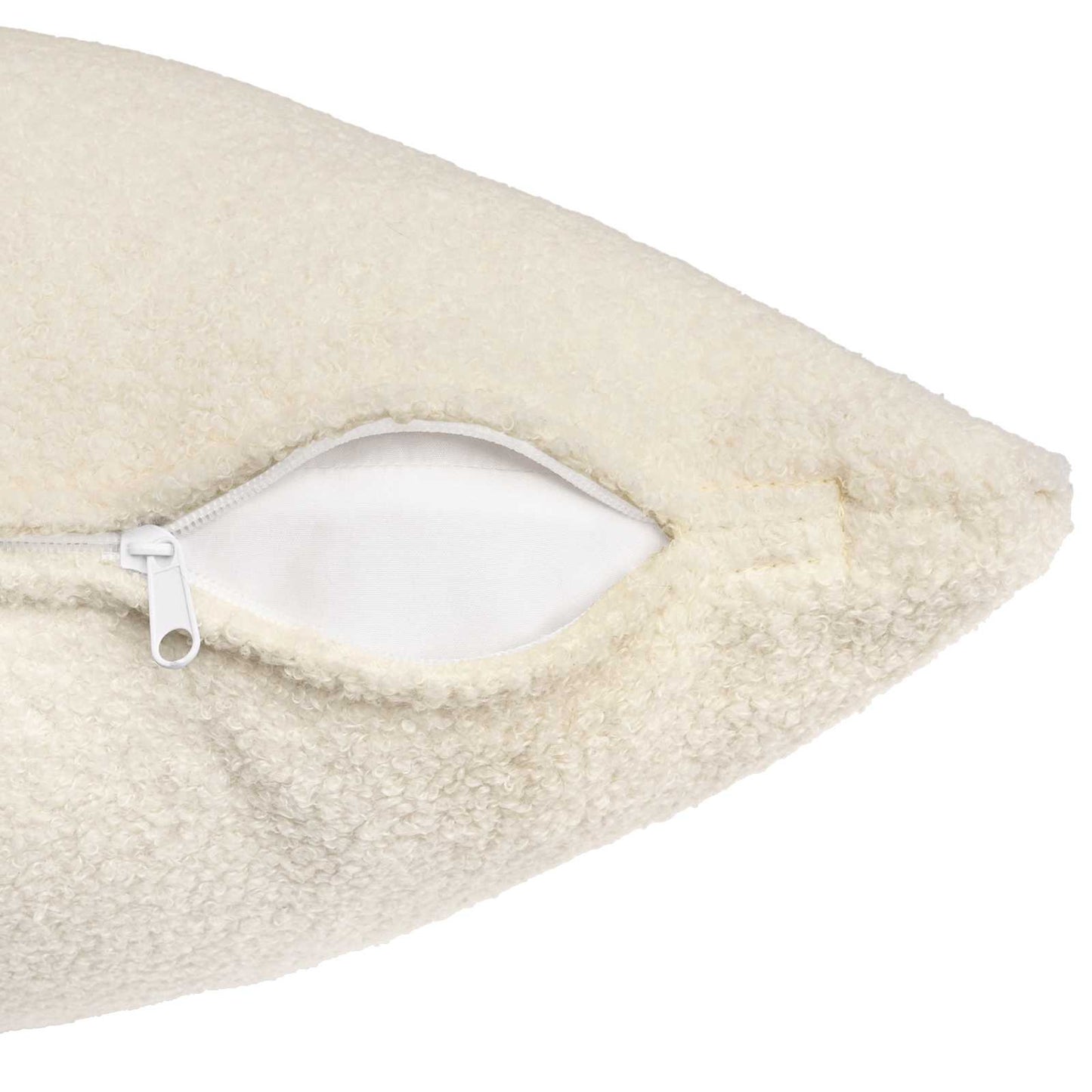 vidaXL Cushion Cover 12 pcs HEERLEN Cream 45 x 45 cm Bouclé 5