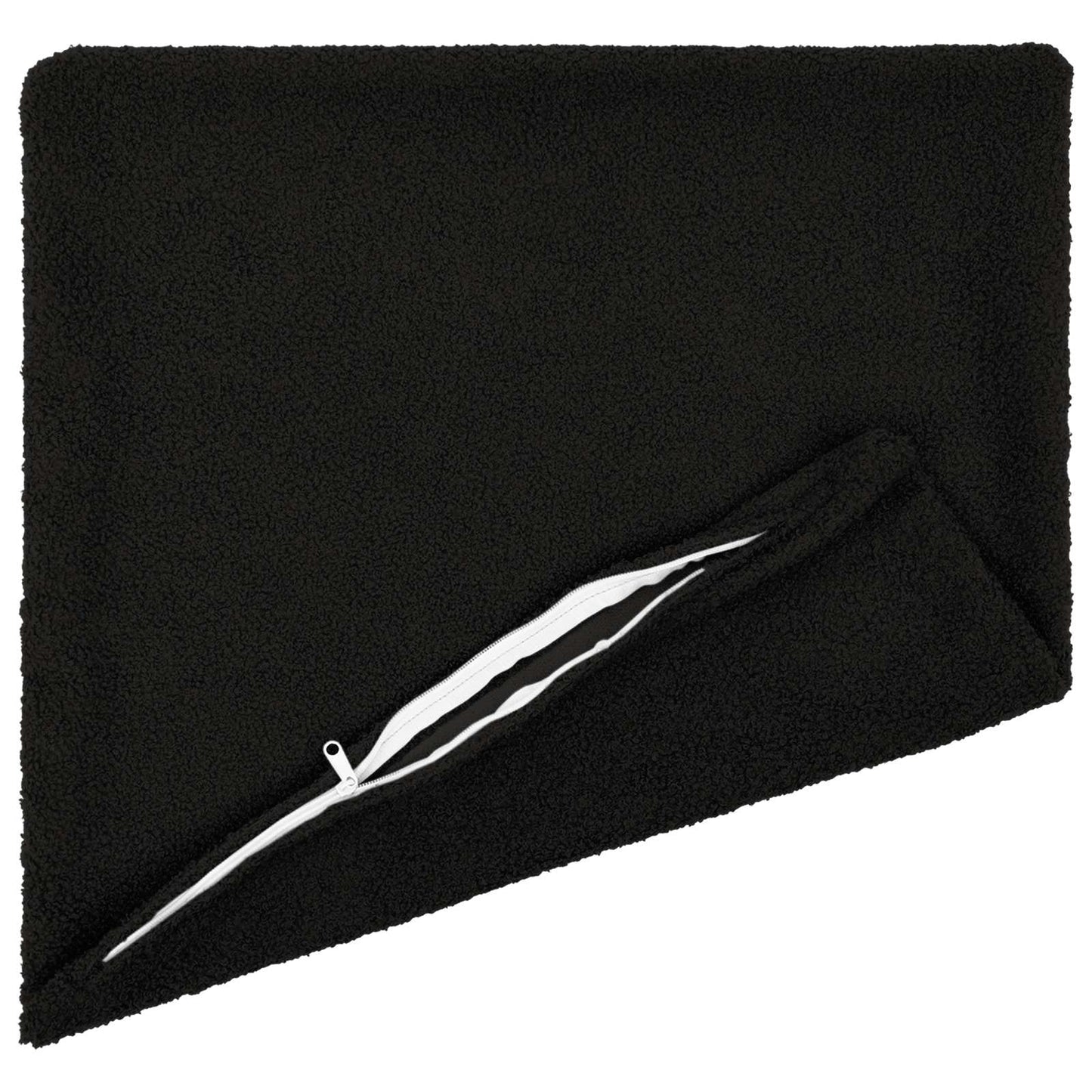 vidaXL Cushion Cover 12 pcs HEERLEN Black 45 x 45 cm Bouclé 3