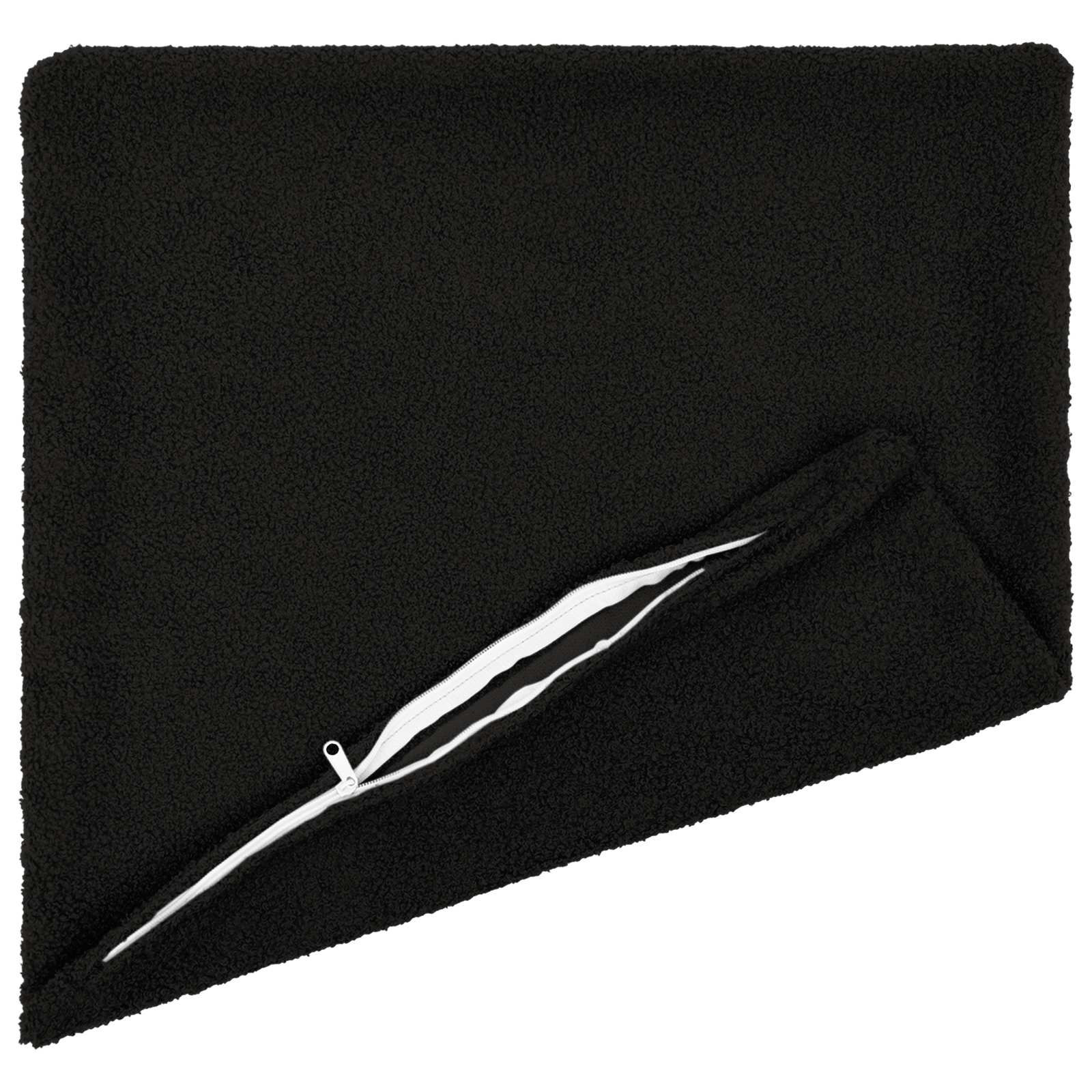 vidaXL Cushion Cover 12 pcs HEERLEN Black 45 x 45 cm Bouclé 3