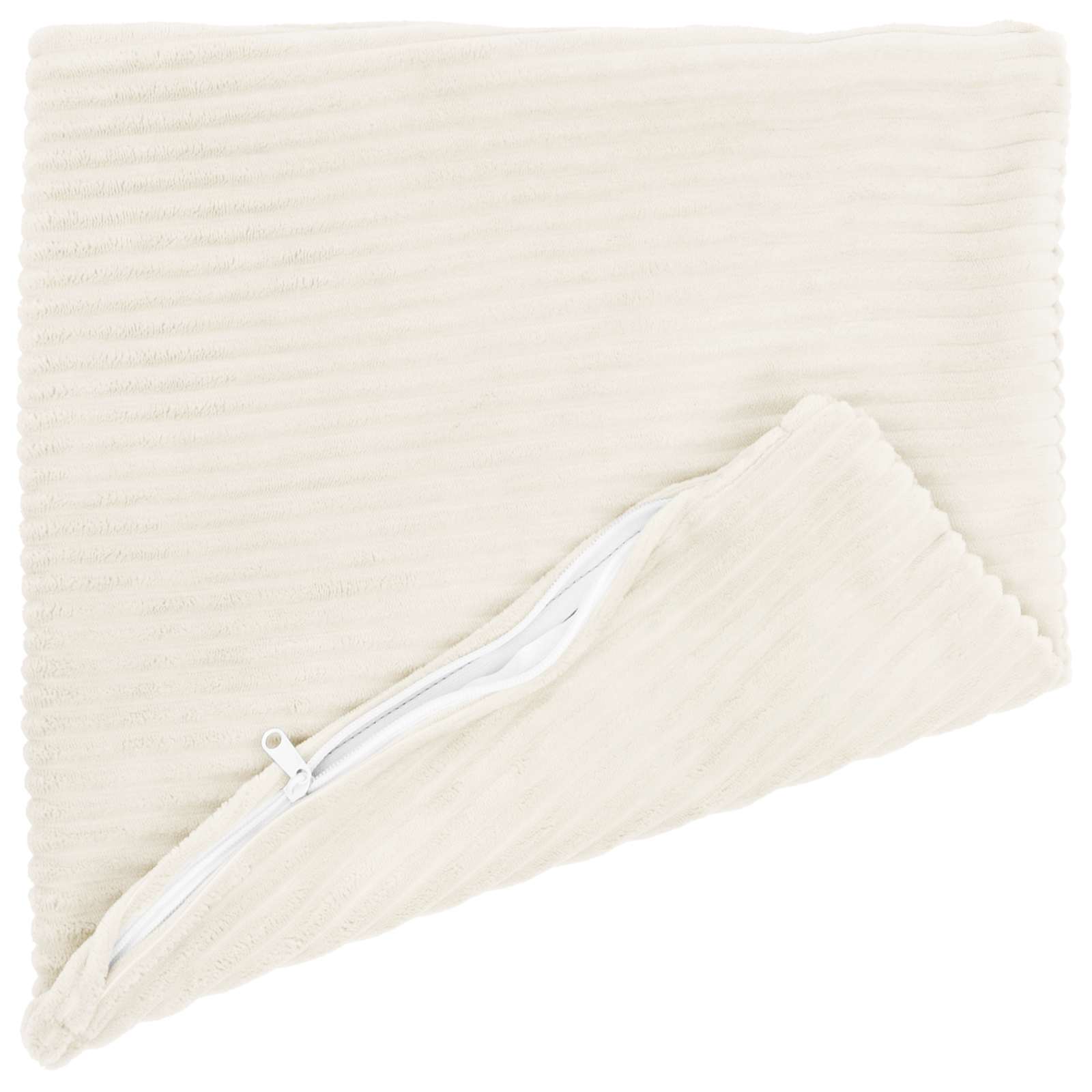 vidaXL Cushion Cover 12 pcs HEERLEN Cream 50 x 50 cm Corduroy 3