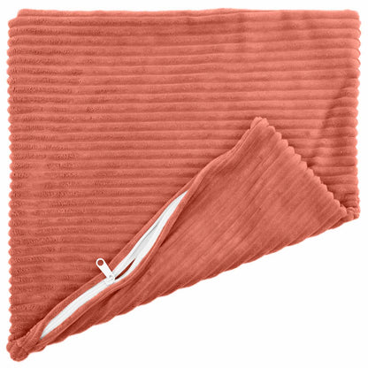 vidaXL Cushion Cover 12 pcs HEERLEN Red Orange 50 x 50 cm Corduroy 3