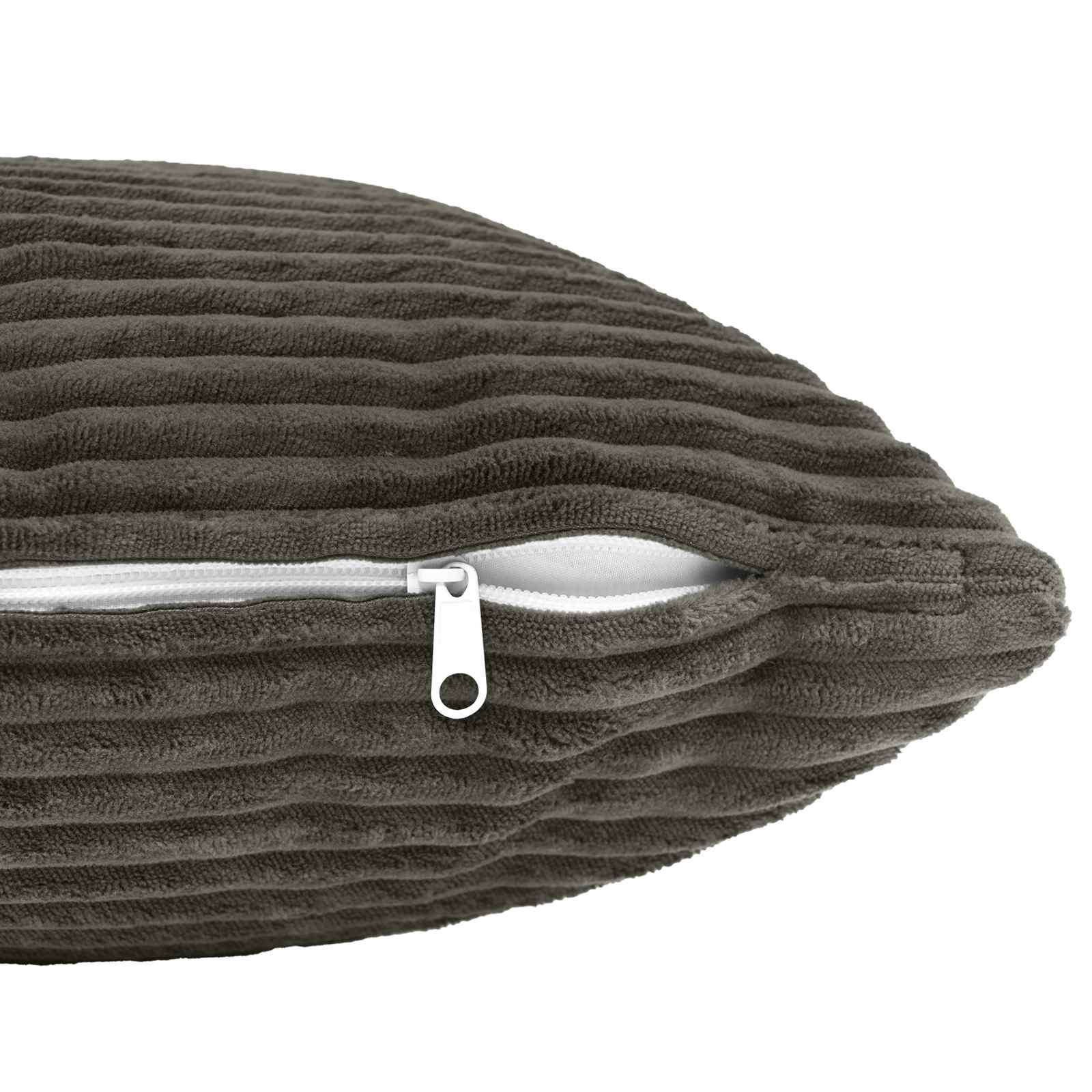 vidaXL Cushion Cover 12 pcs HEERLEN Anthracite 50 x 50 cm Corduroy 5