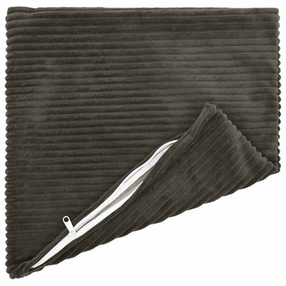 vidaXL Cushion Cover 12 pcs HEERLEN Anthracite 50 x 50 cm Corduroy 3