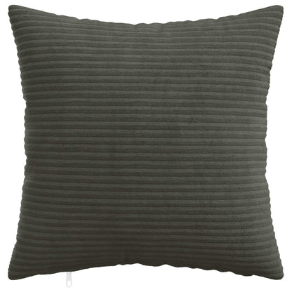 vidaXL Cushion Cover 12 pcs HEERLEN Anthracite 50 x 50 cm Corduroy 2