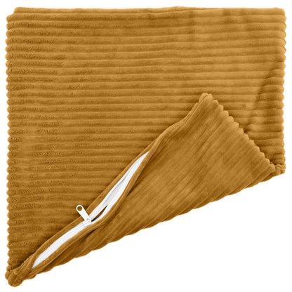 vidaXL Cushion Cover 12 pcs HEERLEN Yellow 50 x 50 cm Corduroy 3