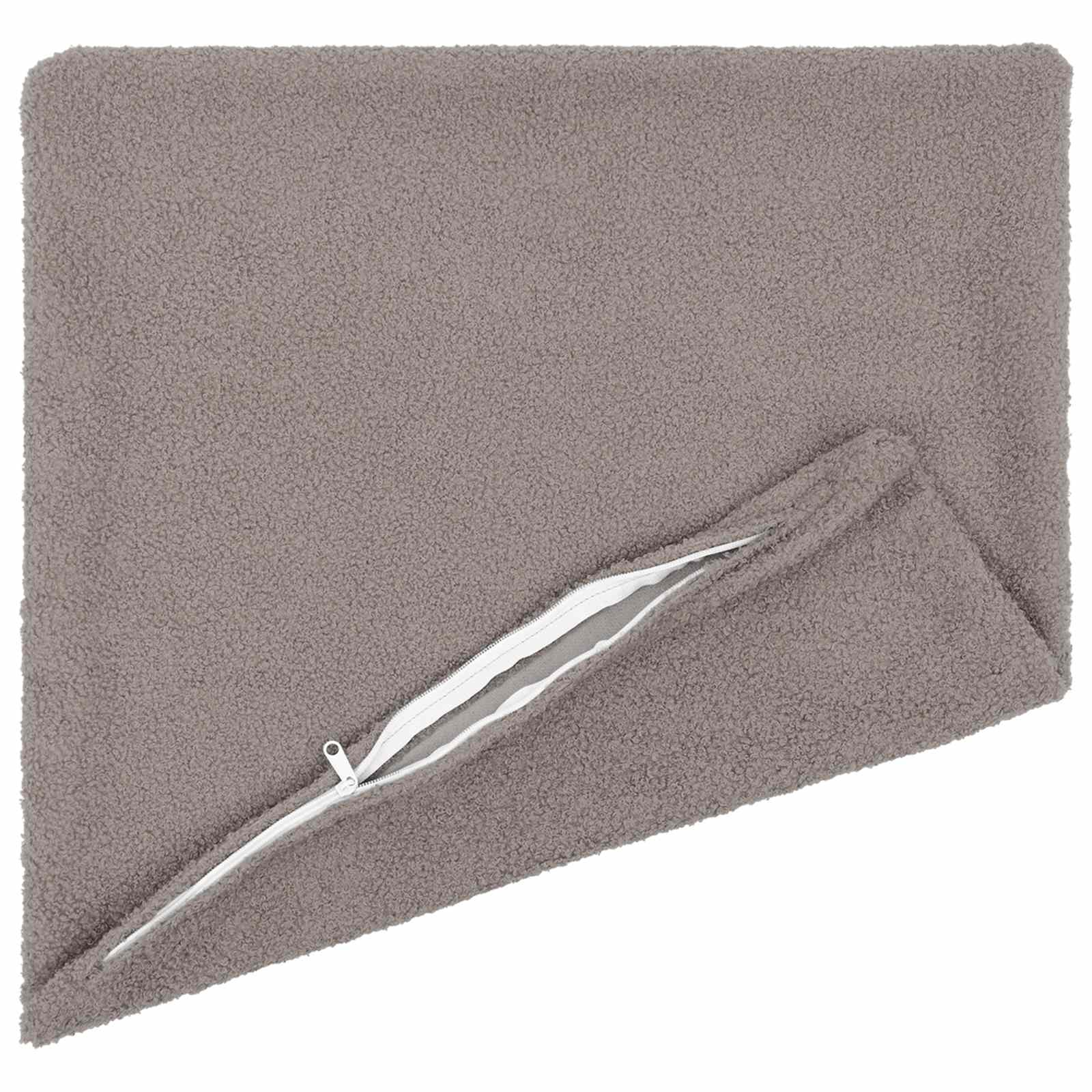 vidaXL Cushion Cover 12 pcs HEERLEN Light Grey 50 x 50 cm Bouclé 3