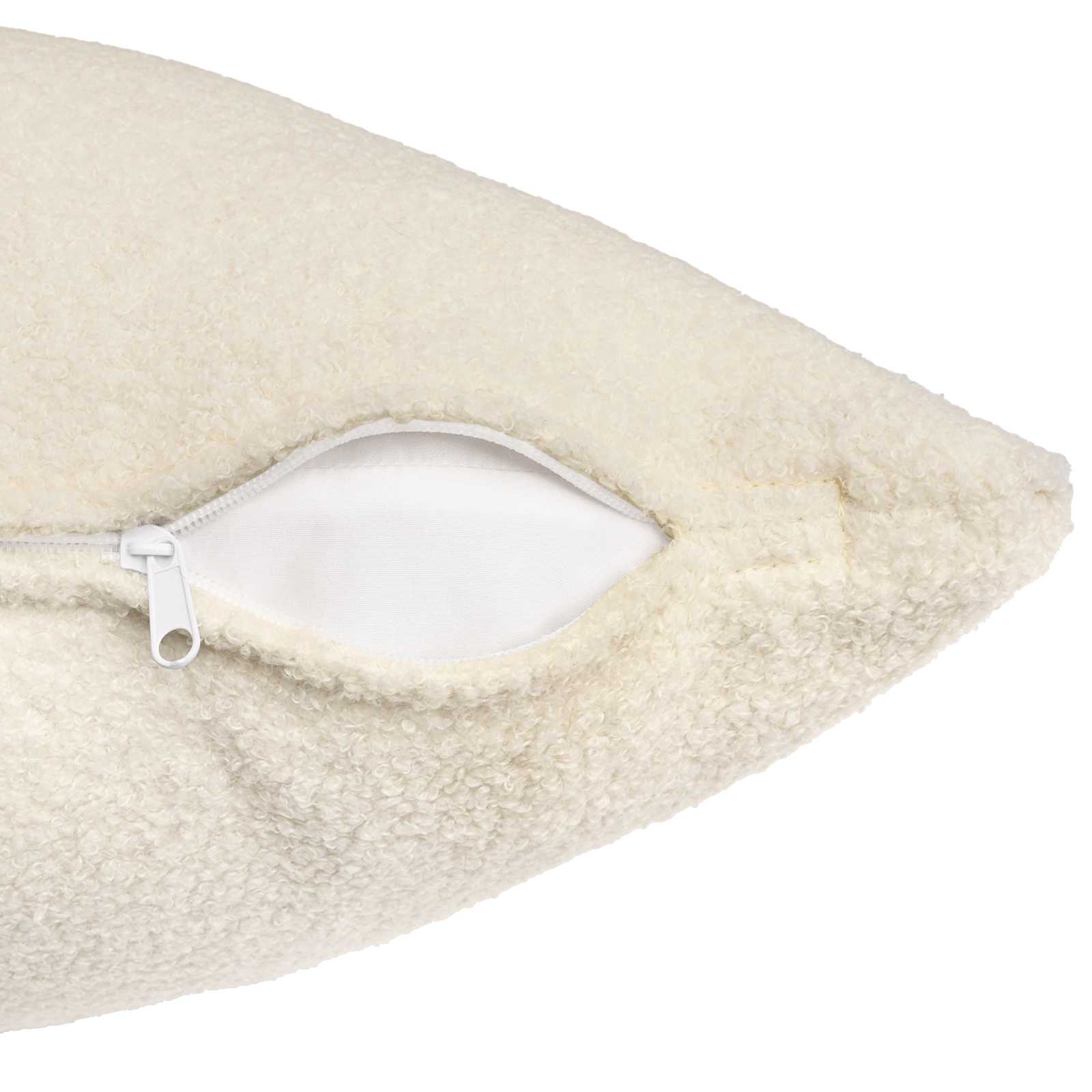 vidaXL Cushion Cover 12 pcs HEERLEN Cream 50 x 50 cm Bouclé 5