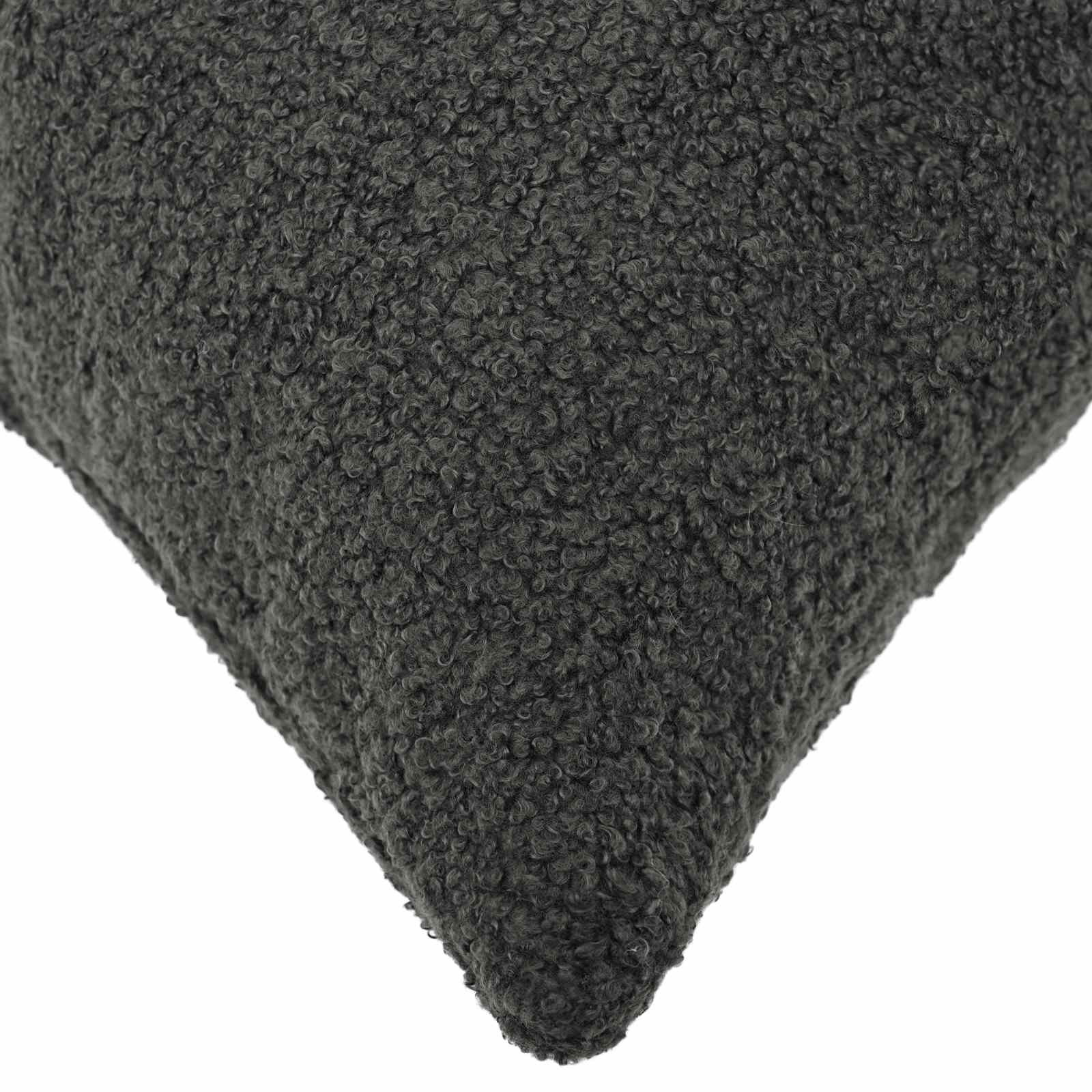vidaXL Cushion Cover 12 pcs HEERLEN Dark Grey 50 x 50 cm Bouclé 4