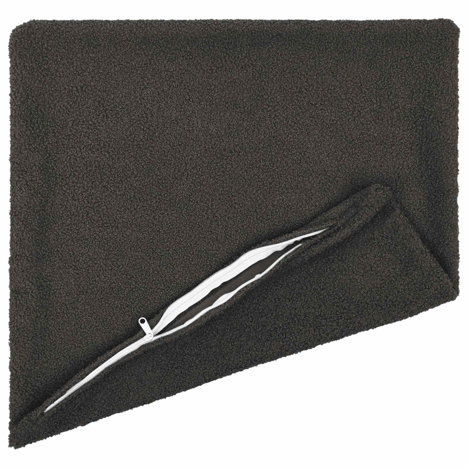 vidaXL Cushion Cover 12 pcs HEERLEN Dark Grey 50 x 50 cm Bouclé 3