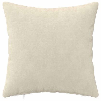 Cushion Cover 12 pcs HEERLEN Cream Microfiber Fleece