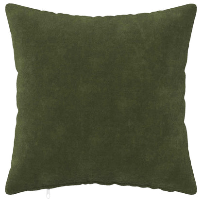 Cushion Cover 12 pcs HEERLEN Green Microfiber Fleece