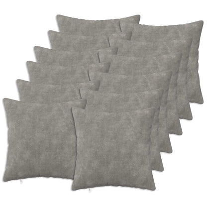 vidaXL Cushion Cover 12 pcs HEERLEN Light Grey 50 x 50 cm 1