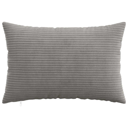 vidaXL Cushion Cover 6 pcs HEERLEN Light Grey 50 x 80 cm Corduroy 2