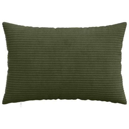 vidaXL Cushion Cover 6 pcs HEERLEN Green 50 x 80 cm Corduroy 2