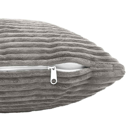 vidaXL Cushion Cover 6 pcs HEERLEN Light Grey 60 x 60 cm Corduroy 5