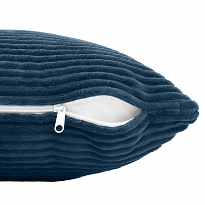 vidaXL Cushion Cover 6 pcs HEERLEN Navy Blue 65 x 65 cm Corduroy 5