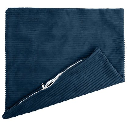vidaXL Cushion Cover 6 pcs HEERLEN Navy Blue 65 x 65 cm Corduroy 3