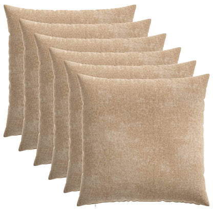 Cushion Cover HEERLEN Taupe Chenille Fabric