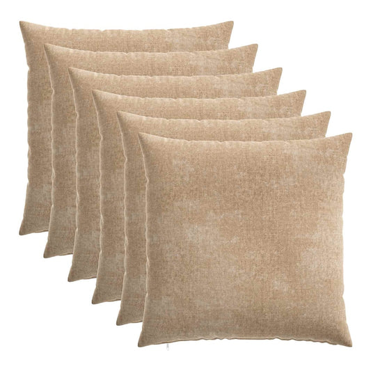 Cushion Cover HEERLEN Taupe Chenille Fabric