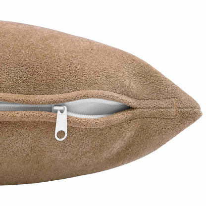 Cushion HEERLEN Taupe Microfiber Fleece