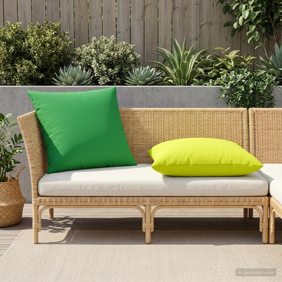 Throw Pillow HEERLEN Polyester 2 Green 80 x 80 cm