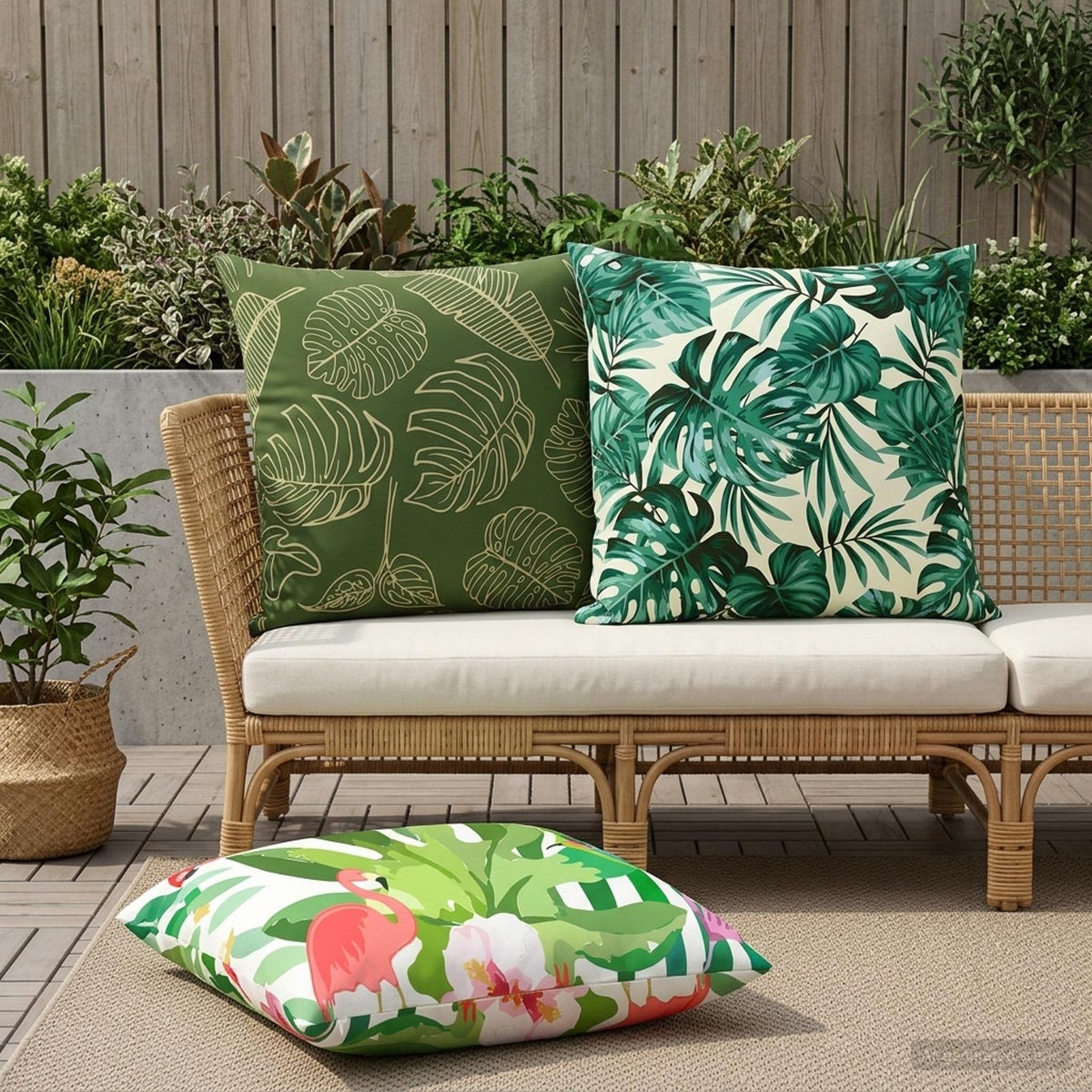 vidaXL Cushion with Pillow HEERLEN 2 pcs Multicolour Polyester 1