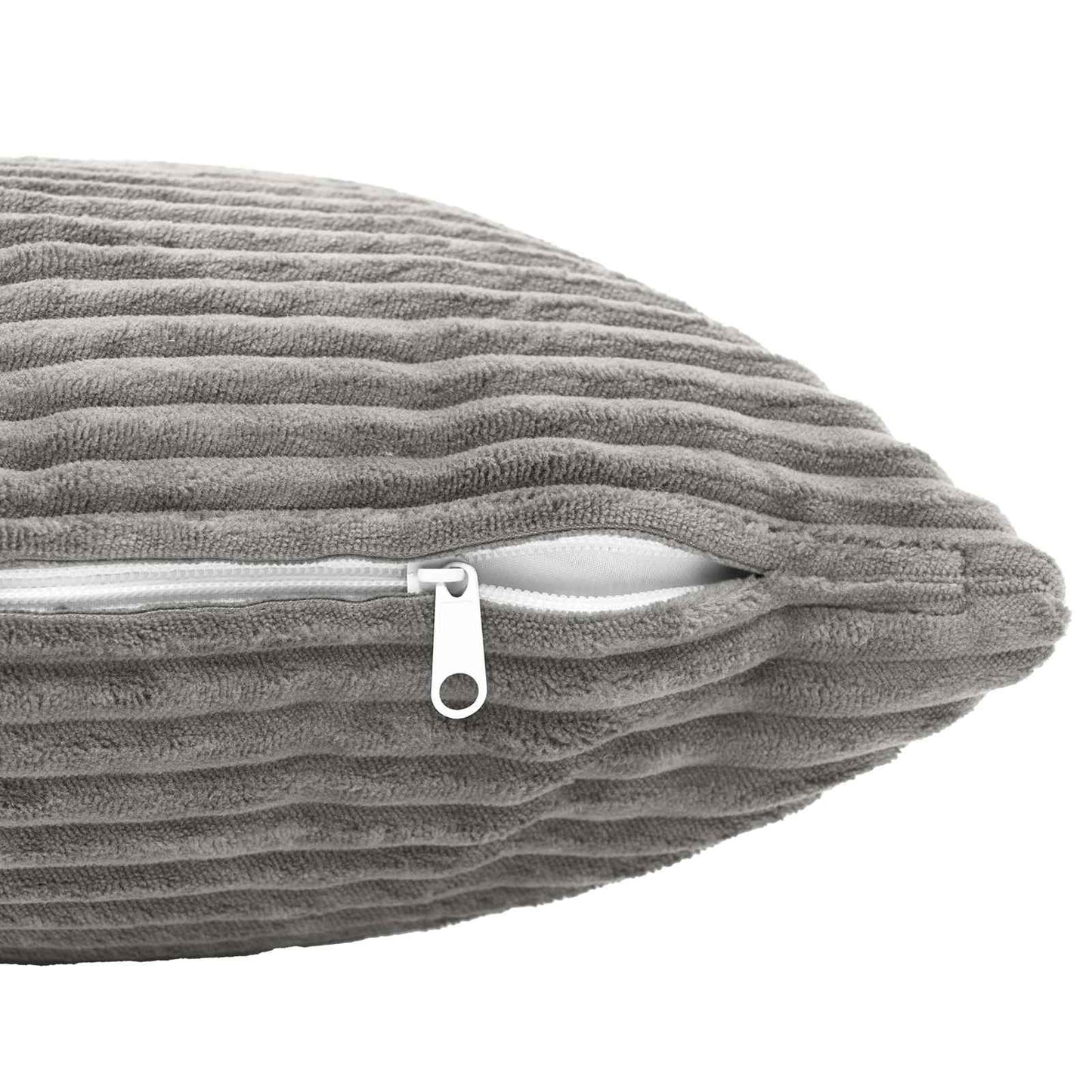 vidaXL Cushion Cover 6 pcs HEERLEN Light Grey 70 x 70 cm Corduroy 5