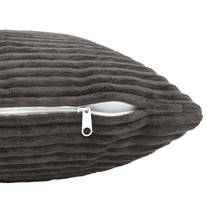 vidaXL Cushion Cover 6 pcs HEERLEN Dark Grey 70 x 70 cm Corduroy 5