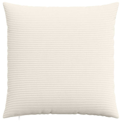 vidaXL Cushion Cover 6 pcs HEERLEN Cream 70 x 70 cm Corduroy 2