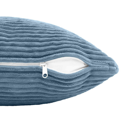 vidaXL Cushion Cover 6 pcs HEERLEN Blue 70 x 70 cm Corduroy 5