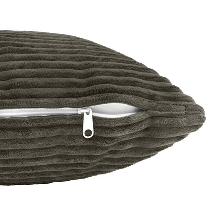 vidaXL Cushion Cover 6 pcs HEERLEN Anthracite 70 x 70 cm Corduroy 5