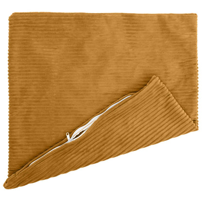 vidaXL Cushion Cover 6 pcs HEERLEN Yellow 70 x 70 cm Corduroy 3