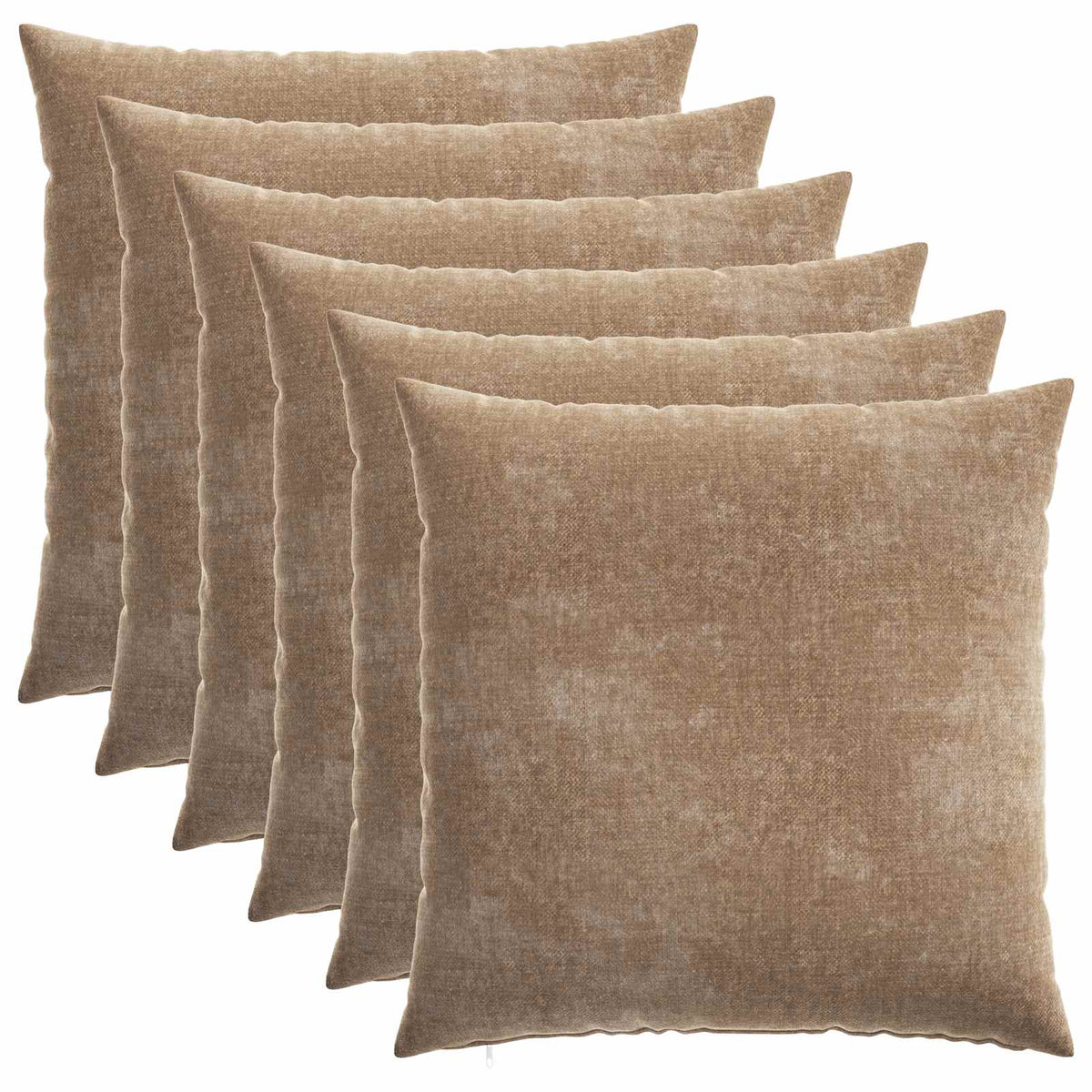 Cushion Cover HEERLEN Brown Chenille Fabric