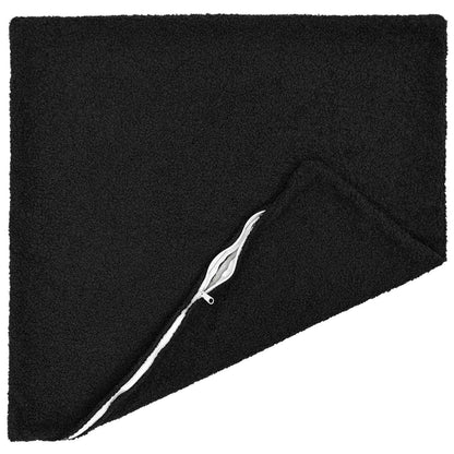 vidaXL Cushion Cover 6 pcs HEERLEN Black 80 x 80 cm Bouclé 4
