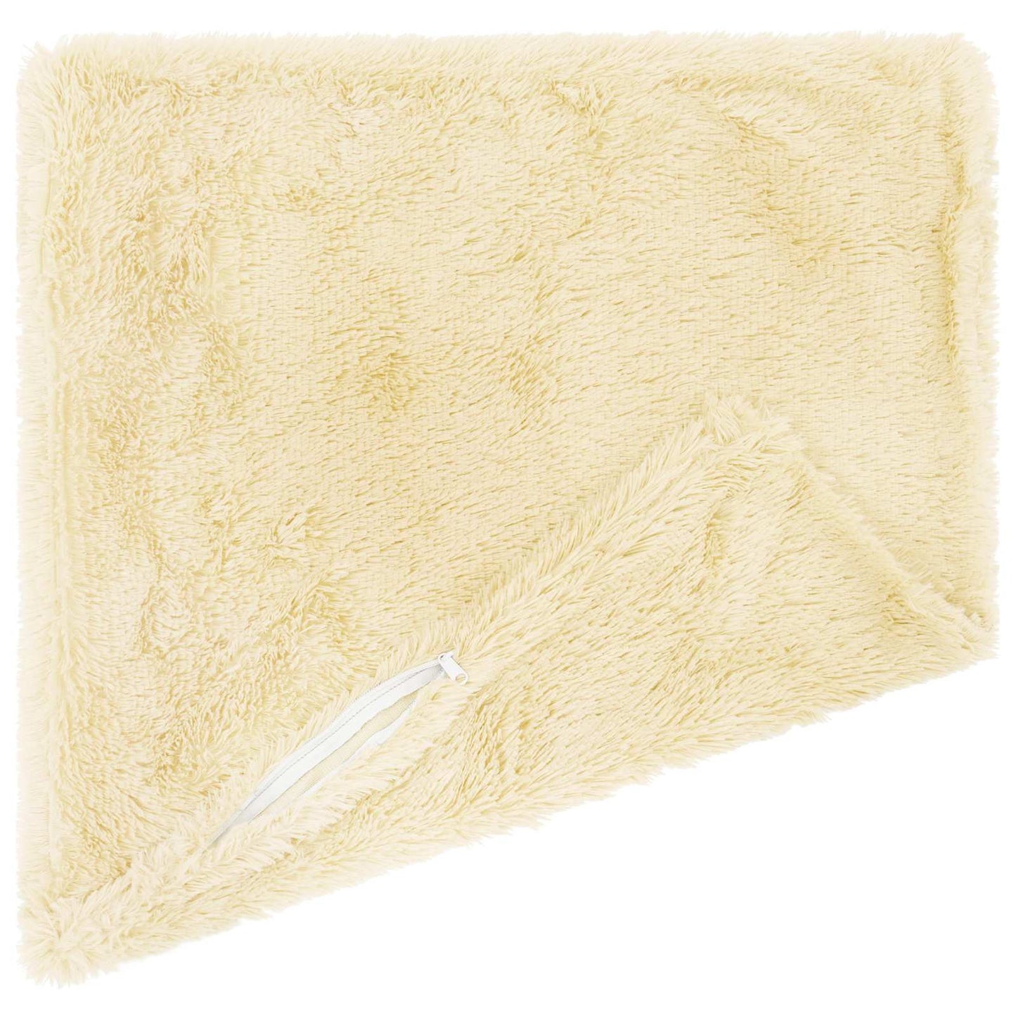 vidaXL Cushion Cover 6 pcs HEERLEN Cream 80 x 80 cm PV Fleece 4