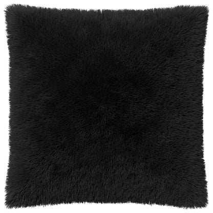 vidaXL Cushion Cover 6 pcs HEERLEN Black 80 x 80 cm PV Fleece 3