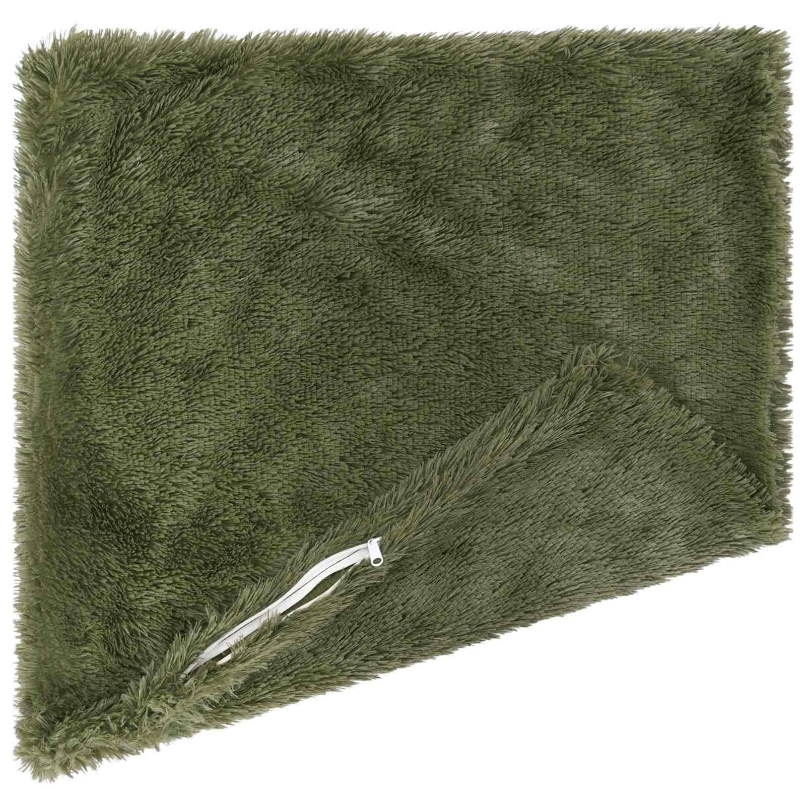 vidaXL Cushion Cover 6 pcs HEERLEN Green 80 x 80 cm PV Fleece 4