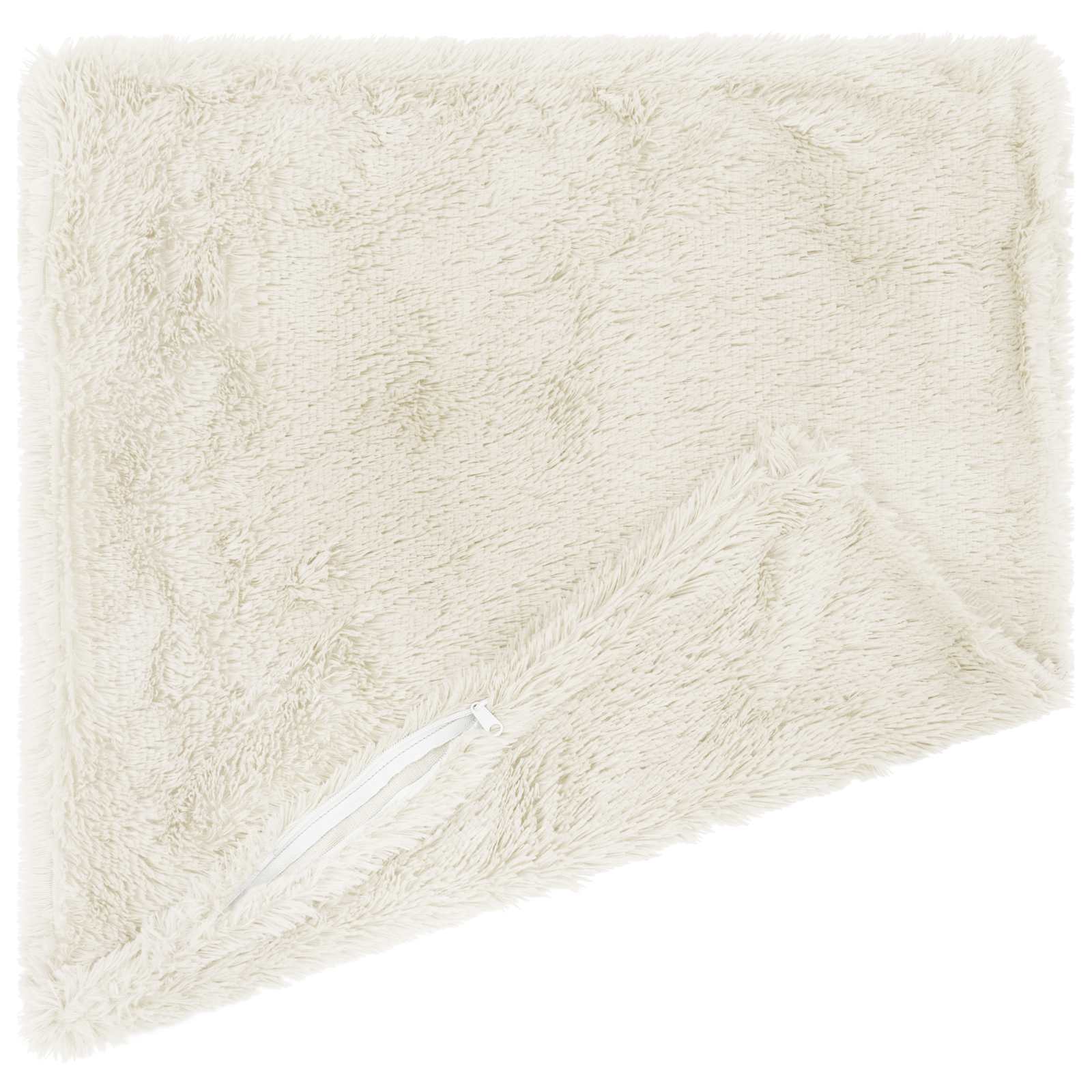vidaXL Cushion Cover 6 pcs HEERLEN White 80 x 80 cm PV Fleece 4