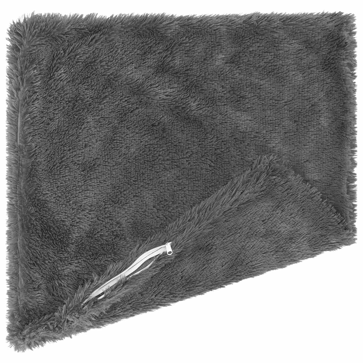 vidaXL Cushion Cover 6 pcs HEERLEN Light Grey 80 x 80 cm PV Fleece 4