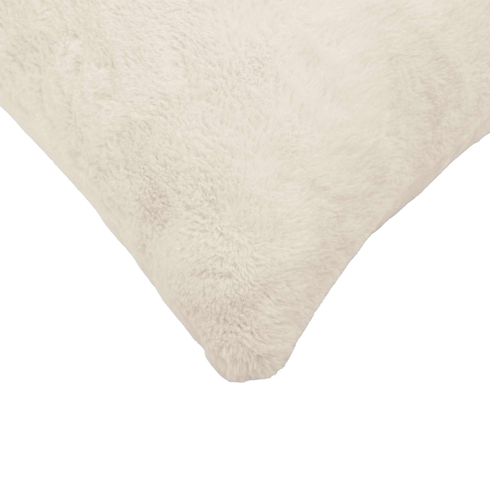 vidaXL Cushion Cover 6 pcs HEERLEN White 80 x 80 cm Faux Rabbit Fur 5