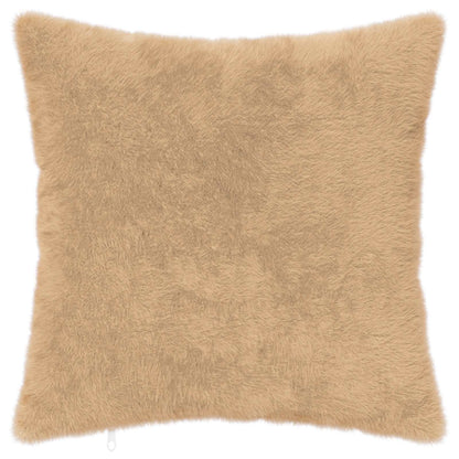 vidaXL Cushion Cover 6 pcs HEERLEN Cream 80 x 80 cm Faux Rabbit Fur 3